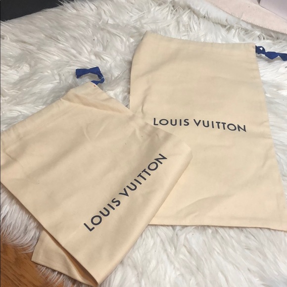 100% AUTHENTIC A Pair of LV DUST BAG (brand NeW) - Picture 2 of 10